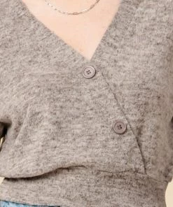 Hyfve Overlapping Button Hacci Top New Arrivals