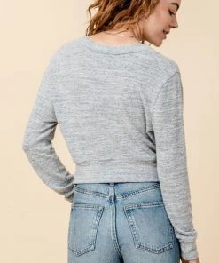 Hyfve Overlapping Button Hacci Top New Arrivals