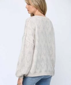 Fate Oversized Snake Print Knit Sweater New Arrivals