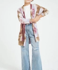 Good Girl Oversized Tie Dyed Knit Sweatshirt