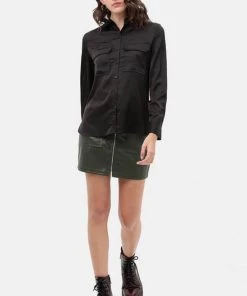 Love Tree Oxford Silky Blouse Top New Arrivals 10 Love Tree Oxford Silky Blouse Top New Arrivals