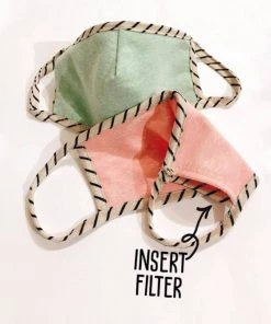 Honeyme Accessories Pastel Protective Face Mask With Filter Pocket