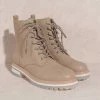 Oasis Society New Arrivals Paula Latte Modern Lace-Up Boot
