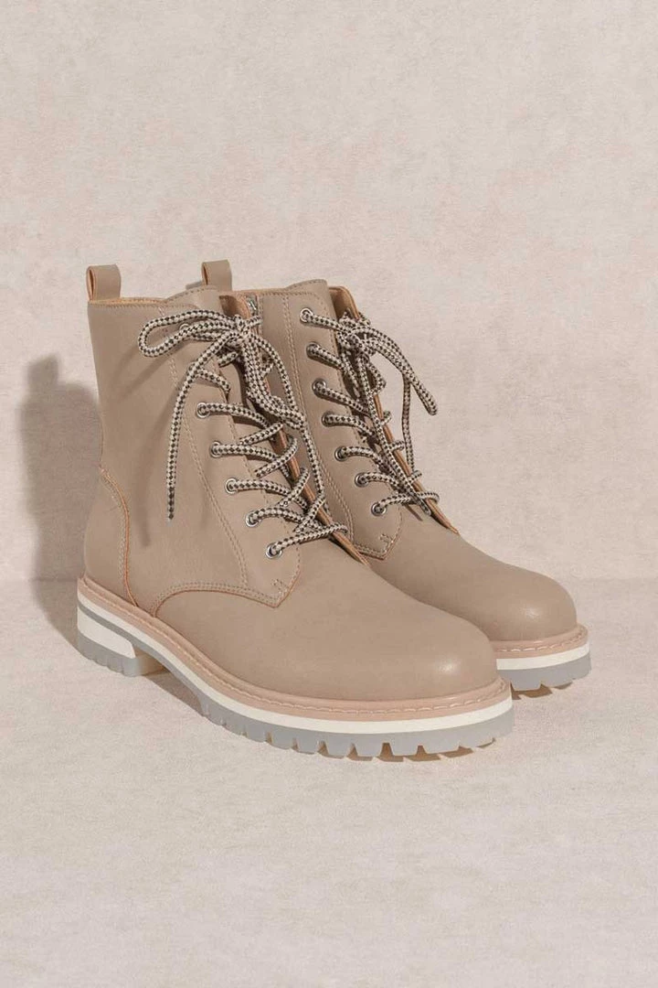 Oasis Society New Arrivals Paula Latte Modern Lace-Up Boot 1 Oasis Society New Arrivals Paula Latte Modern Lace-Up Boot
