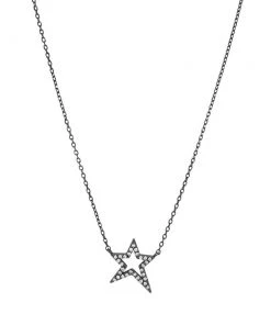 OMG Blings New Arrivals Pavé Asymmetrical Star Charm Necklace