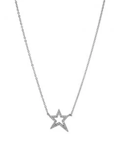 OMG Blings New Arrivals Pavé Asymmetrical Star Charm Necklace