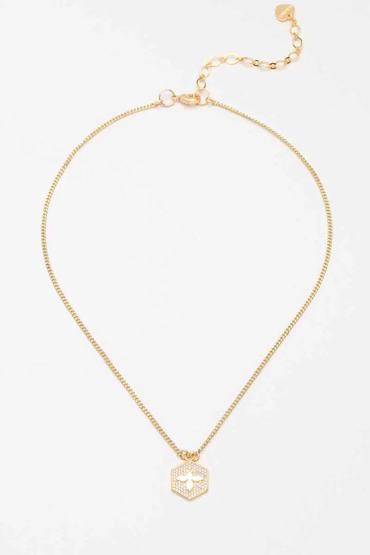 Nakamol New Arrivals Pavé Bee Charm Necklace 2 Nakamol New Arrivals Pavé Bee Charm Necklace
