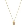 OMG Blings Pavé Double Dog Tag Charm Necklace New Arrivals