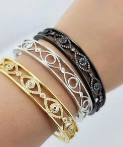 OMG Blings Pavé Evil Eye Bangle New Arrivals