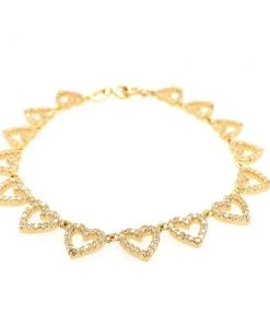 Hippie Chic By OP Pavé Heart Tennis Bracelet Accessories