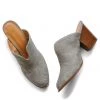 East Lion Corp. Perforated Grey Mules Shoes