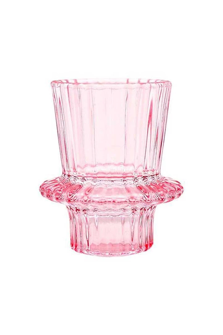 MILK MONEY - DropShip Pink Glass Candlestick Holders New Arrivals 4 MILK MONEY - DropShip Pink Glass Candlestick Holders New Arrivals
