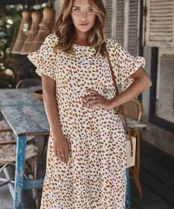 Supreme Fashion New Arrivals Polka Dot Babydoll Midi Dress