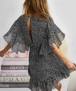 Bibi New Arrivals Polka Dot Ruffled Dress 9 Bibi New Arrivals Polka Dot Ruffled Dress