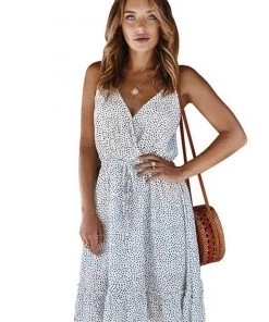 Supreme Fashion Polka Dot Sleeveless Summer Sundress