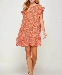 Solution Printed Ruffled Short Sleeves Mini Dress New Arrivals 9 Solution Printed Ruffled Short Sleeves Mini Dress New Arrivals