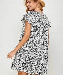 Solution Printed Ruffled Short Sleeves Mini Dress New Arrivals 13 Solution Printed Ruffled Short Sleeves Mini Dress New Arrivals