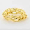 Montana New Arrivals Rectangle Link Chain Bangle Bracelet Set