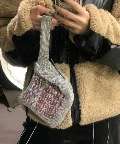 MILK MONEY - DropShip New Arrivals Rhinestone Thank You Mini Bag