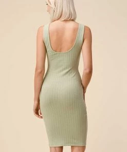 Heart & Hips New Arrivals Ribbed Knit Pointelle Tank Midi Dress 15 Heart & Hips New Arrivals Ribbed Knit Pointelle Tank Midi Dress