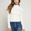 Heart & Hips Ribbed Mock Neck Top New Arrivals