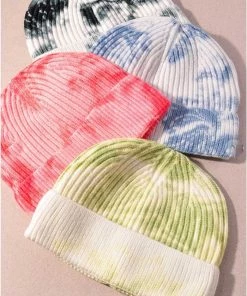 Merveille Ribbed Tie Dye Beanie