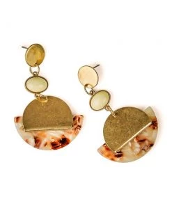 MILK MONEY Accessories Ruby Resin Moon Earrings