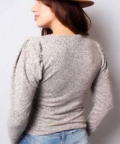 Thread Fix New Arrivals Ruched V Neck Long Sleeve Top 5 Thread Fix New Arrivals Ruched V Neck Long Sleeve Top