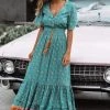 Anna-Kaci Ruffle Flowy Boho Maxi Dress New Arrivals