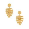 MILK MONEY Rylee Double Leaf Earrings