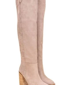 Miracle Miles New Arrivals Saint Box Cut Block Heel Tall Boot