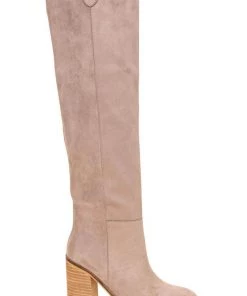 Miracle Miles New Arrivals Saint Box Cut Block Heel Tall Boot