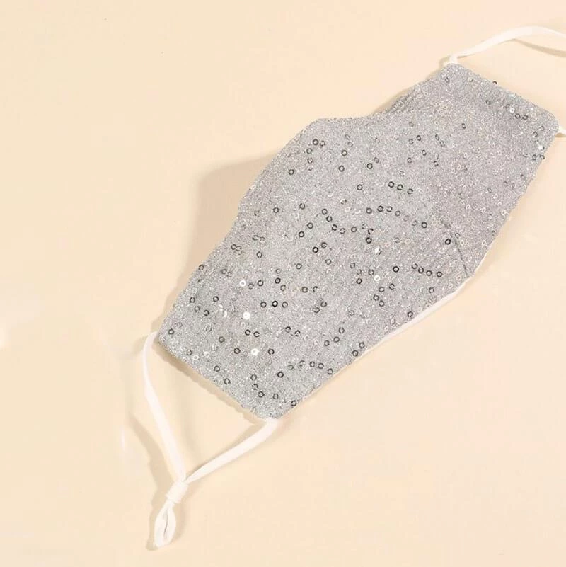 Avenue Zoe Sequin Decorated Reusable Face Masks 1 Avenue Zoe Sequin Decorated Reusable Face Masks