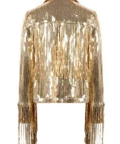 MILK MONEY - DropShip Sequin Tassel Jacket New Arrivals