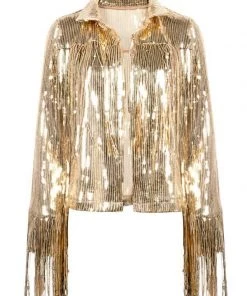 MILK MONEY - DropShip Sequin Tassel Jacket New Arrivals