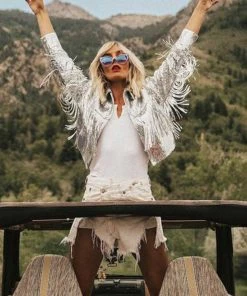 MILK MONEY - DropShip Sequin Tassel Jacket New Arrivals