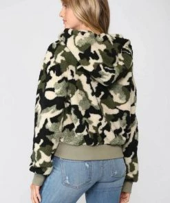 Fate Sherpa Camo Bomber Jacket