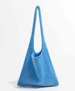 MILK MONEY - DropShip New Arrivals Shimmer Fuzzy Hobo Handbag