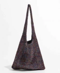 MILK MONEY - DropShip New Arrivals Shimmer Fuzzy Hobo Handbag