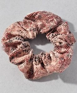 Merveille Snakeskin Suede Scrunchie New Arrivals