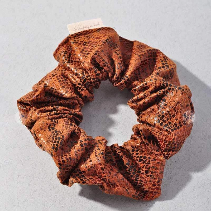 Merveille Snakeskin Suede Scrunchie New Arrivals 3 Merveille Snakeskin Suede Scrunchie New Arrivals