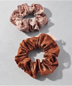 Merveille Snakeskin Suede Scrunchie New Arrivals