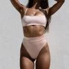MILK MONEY - DropShip Solid High Waisted Bikini Swimsuit New Arrivals