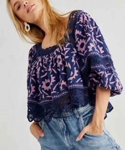 New Arrivals Free People Soleil Emb Top