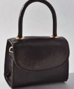 Merveille New Arrivals Sophia Faux Snakeskin Mini Bag