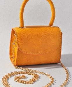 Merveille New Arrivals Sophia Faux Snakeskin Mini Bag