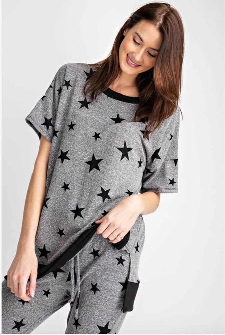 Rae Mode New Arrivals Star Print Oversized Lounge Top 3 Rae Mode New Arrivals Star Print Oversized Lounge Top