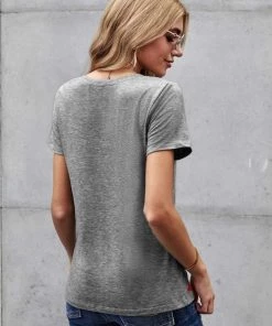 SHEWIN INC. Star Print V-Neck Tee