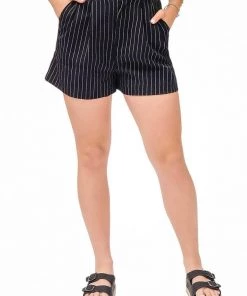 Promesa Clothing Striped Paperbag Shorts