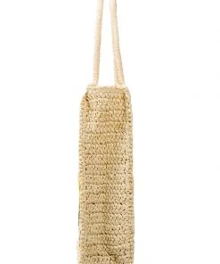 MILK MONEY - DropShip New Arrivals Striped Straw Tote Bag 12 MILK MONEY - DropShip New Arrivals Striped Straw Tote Bag